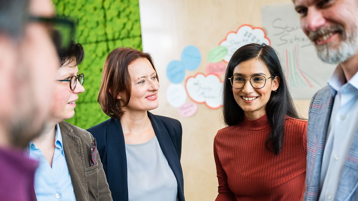 Ein Team während einer Workshopsession